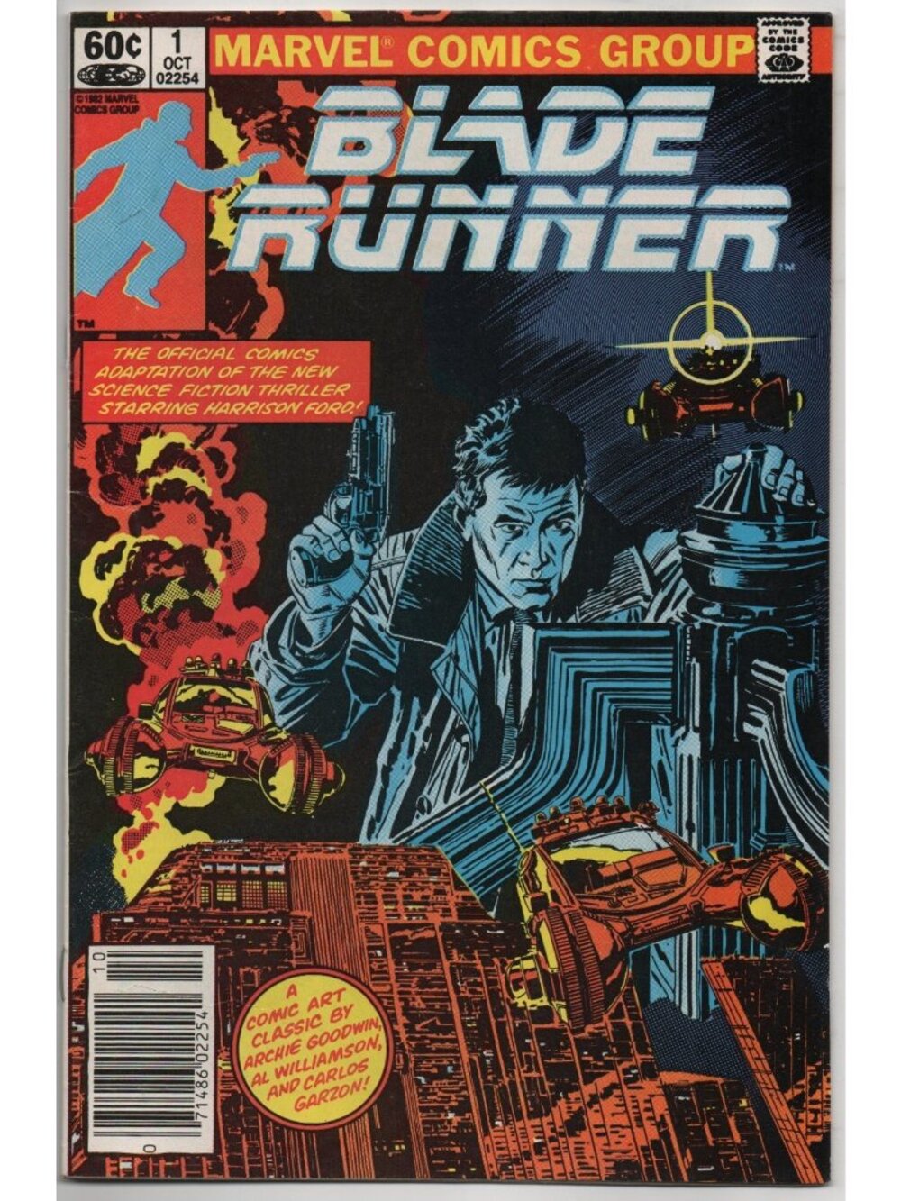 Blade Runner 1 Marvel Comics 1982 VF- 7.5 Newsstand Movie Special Harrison Ford